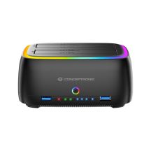 Conceptronic DONN36B Festplatten-Dockingstation USB 3.2 Gen 1 (3.1 Gen 1) Typ-C Schwarz