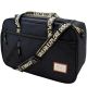 3. REISETASCHE ALS HANDGEPÄCK FÜR DAS FLUGZEUG, SCHWARZ + WEISSE AUFSCHRIFT SEMI LINE