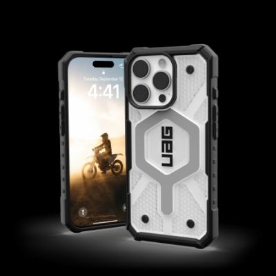 3. UAG Pathfinder Clear Magsafe Hülle für iPhone 16 Pro – weiß