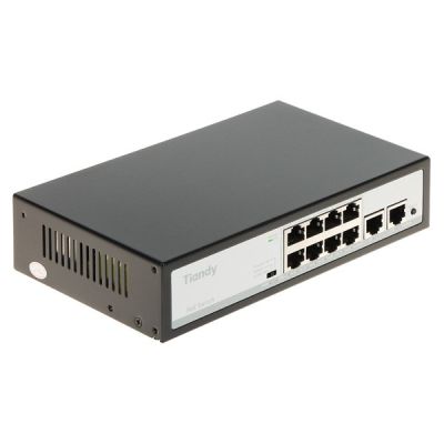 PoE-Switch TC-P3S010 SPEC:H/0820/AT/90 8-Port Tiandy