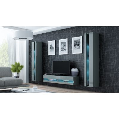 3. TV-Schrank VIGO NEW '140' 30/140/40 grau/grau Kombination