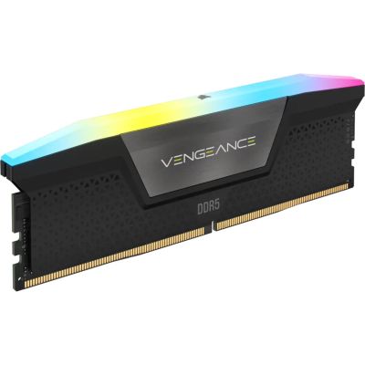 3. Corsair VENGEANCE RGB 64 GB (2x32 GB) DDR5 DRAM 6000 MHz C40