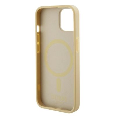 6. Guess GUHMP15MPSAHMCB iPhone 15 Plus 6,7" Gold/Gold Hardcase Saffiano MagSafe