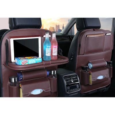 10. Autositz Organizer Sitzschoner Sitzbezug Ablage Mini Autotisch schwarz