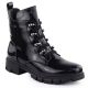 Damen-Lackleder-Winterboots im Worker-Stil, schwarz, M.Daszyński MR23123