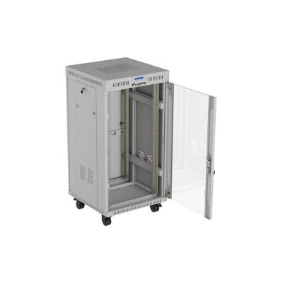 18. LANBERG Standschrank 19" 22U 600x600 GRAU