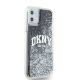 5. DKNY Liquid Glitter Big Logo Hülle für iPhone 11 / Xr - Schwarz
