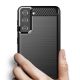 3. Carbon Case Flexibel Handyhülle TPU Schutzhülle für Samsung Galaxy S21+ 5G (S21 Plus 5G) schwarz