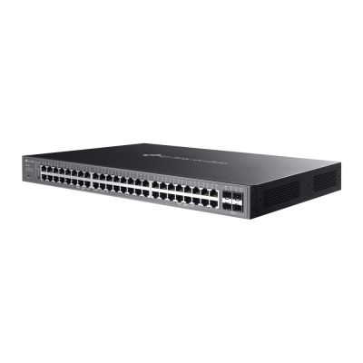 3. TP-Link Omada SG2452LP Netzwerk-Port, Managed L2/L2+ Gigabit-Ethernet (10/100/1000) mit PoE-Unterstützung, 1 HE, Schwarz