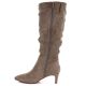 3. Niedrige Stiefeletten aus gefüttertem Wildleder in Beige, Sergio Leone KZ-28