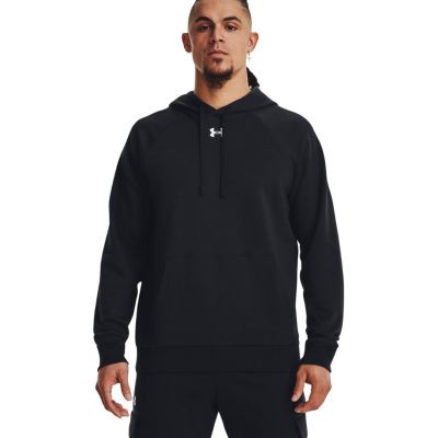 Herren-Sweatshirt Under Armour Rival Fleece Hoodie Schwarz 1379757 001 2XL