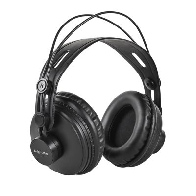 Krüger&Matz Monitor-Kopfhörer mit Kabel und Kopfbügel, Schwarz