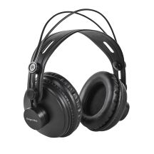 Krüger&Matz Monitor-Kopfhörer mit Kabel und Kopfbügel, Schwarz