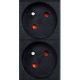 13. GEMBIRD Rack-Stromverteilerleiste (PDU) mit 9 FR-Steckdosen, 1 HE, 16 A, FR-Stecker, 2 m
