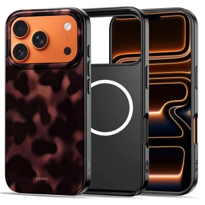 3. Tech-Protect Lamano MagSafe Case für iPhone 17 Pro Max - Schwarz und Rot