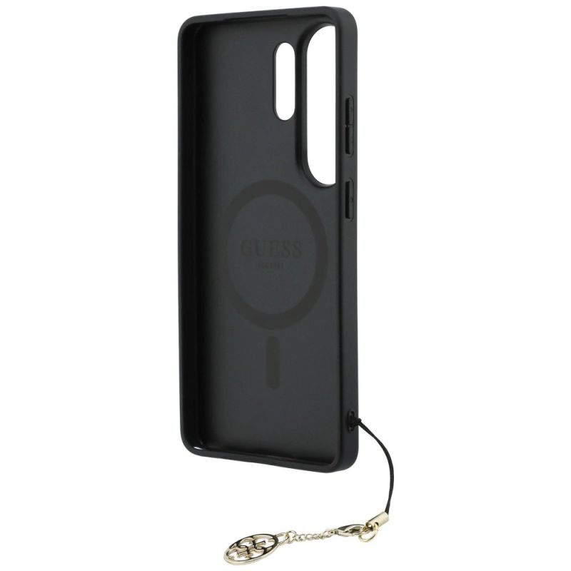 13. Guess 4G Classic Logo Charm MagSafe Hülle für Samsung Galaxy S26 Ultra – Pink