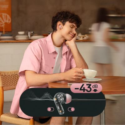 8. Baseus Bass EP10 TWS kabellose In-Ear-Kopfhörer mit ANC – Pink