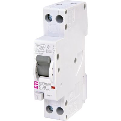 Fehlerstromrelais 1P+NA 20A KZS-1M-UNI
