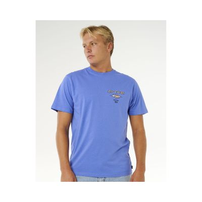 4. Herren RIP CURL Fade Out Icon T-Shirt Blau