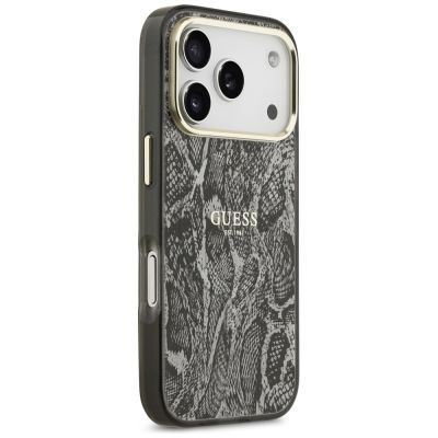 4. Guess MagSafe-Hülle mit Pythonmuster für iPhone 17 Pro – Schwarz
