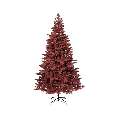 Künstlicher roter Weihnachtsbaum, 210 cm