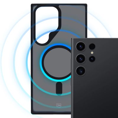 4. 3mk Smoke MagCase Hülle mit MagSafe für Samsung Galaxy S23 Ultra – Durchscheinend