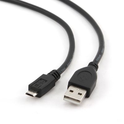 2. GEMBIRD CCP-MUSB2-AMBM-1M Kabel (Micro-USB-M - USB-M; 1 m; schwarz)