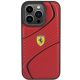 3. Ferrari Twist Metal Logo Hülle für iPhone 15 Pro – Rot
