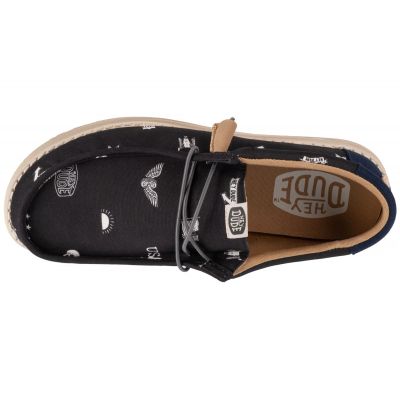 3. Hey Dude Wally Stars N Skulls Print M 41284-001 Schuhe 
