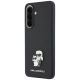 2. Karl Lagerfeld Saffiano Hülle mit K&C Metalllogo für Samsung Galaxy A57 5G – Schwarz