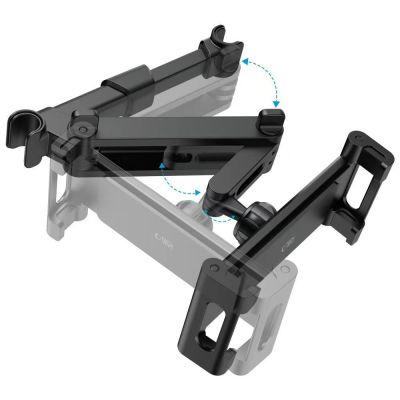 6. Tech-Protect V1 Teleskop-Handyhalterung für die Kopfstütze im Auto – Schwarz