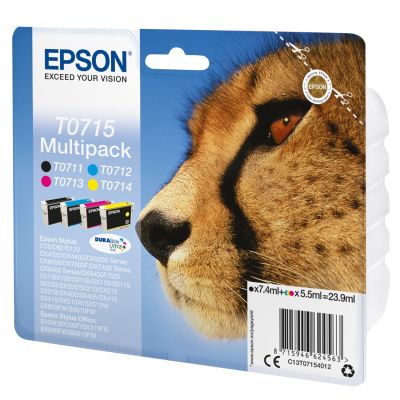 2. Epson Multipack 4-Farben T0715 DURABrite Ultra Tinte