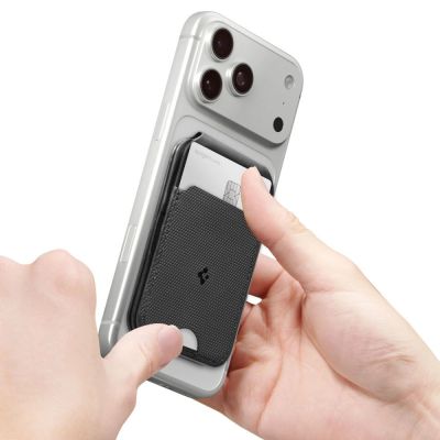 15. Spigen Slim Fold Tripod Wallet S314-2 MagSafe Magnetische Handyhülle – Schwarz