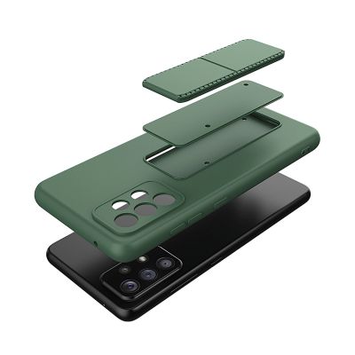 6. Wozinsky Kickstand Case Silikonhülle mit Ständer für Samsung Galaxy A73 rosa