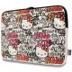 2. Hello Kitty PU-Metall-Logo-Hülle für einen 14-Zoll-Laptop – Beige