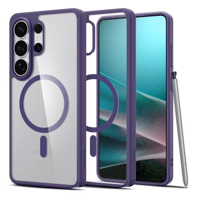 Spigen Ultra Hybrid Mag MagSafe Hülle für Samsung Galaxy S26 Ultra – Transparentes Marineblau