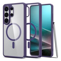 Spigen Ultra Hybrid Mag MagSafe Hülle für Samsung Galaxy S26 Ultra – Transparentes Marineblau