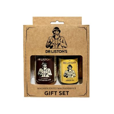 Dr. Listons Gitarrenpflege-Geschenkset DR-GS-GGLO - Gitarrenpflege-Set mit Glanz- und Zitronenöl