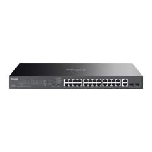 TP-Link ES228GP Managed Network Switch L2 Gigabit Ethernet (10/100/1000) PoE-Unterstützung Schwarz