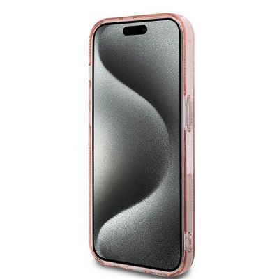 5. Karl Lagerfeld IML Choupette Head & Monogram Hülle für iPhone 13 Pro / 13 – Rosa
