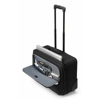 3. DICOTA D32036-RPET Laptoptasche 43,9 cm (17,3") im Kofferstil mit Füßen, Schwarz