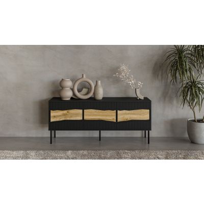 6. INSERTO 3D-TV-Schrank 143,5 x 40 x 61,5 mm, schwarz + LED