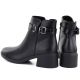 4. Schwarze Damen-Ankle-Boots aus Leder mit isolierter Sohle, Sergio Leone BT-25-S