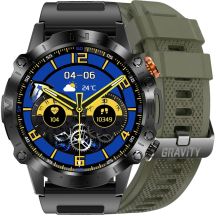 Smartwatch Gravity Black 2 Armbänder GT20-7