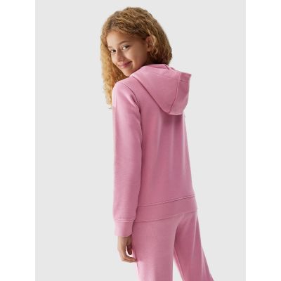 Mädchen-Sweatshirt mit Kapuze, 4F Junior