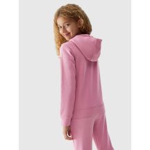 Mädchen-Sweatshirt mit Kapuze, 4F Junior