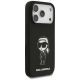 4. Karl Lagerfeld Silikonhülle mit Karl-Skizze und Logo (MagSafe) für iPhone 17 Pro – Schwarz