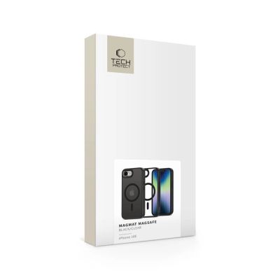 5. Tech-Protect MagMat MagSafe Hülle für iPhone 16e / 17e - Schwarz-Transparent