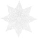 6. Papierdekoration Schneeflocke, Durchmesser 64 cm, Weiß Deluxe