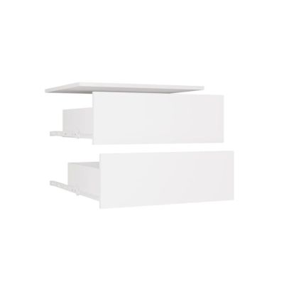 2. OPENO Schubladenmodul 2SZ mit 2 Schubladen, WEISS – für Ankleidezimmer und Schlafzimmer